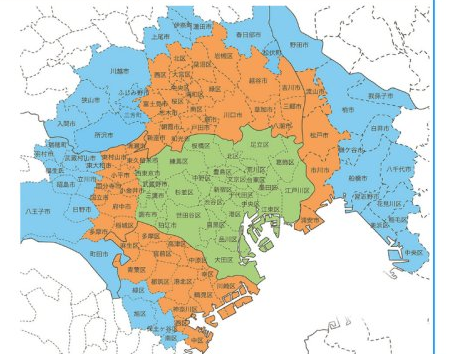 ケータリングSeason 対応可能エリアマップ（東京・神奈川・埼玉・千葉）