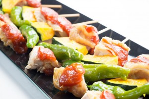 鶏もも肉のピンチョス