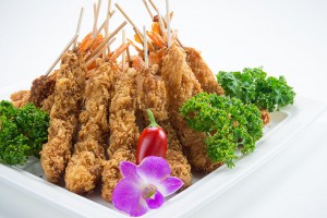 海老フライ串 タルタルソース添え