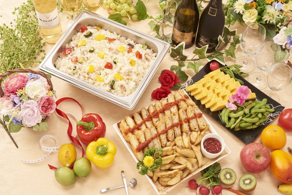 軽食プランの盛り合わせ例