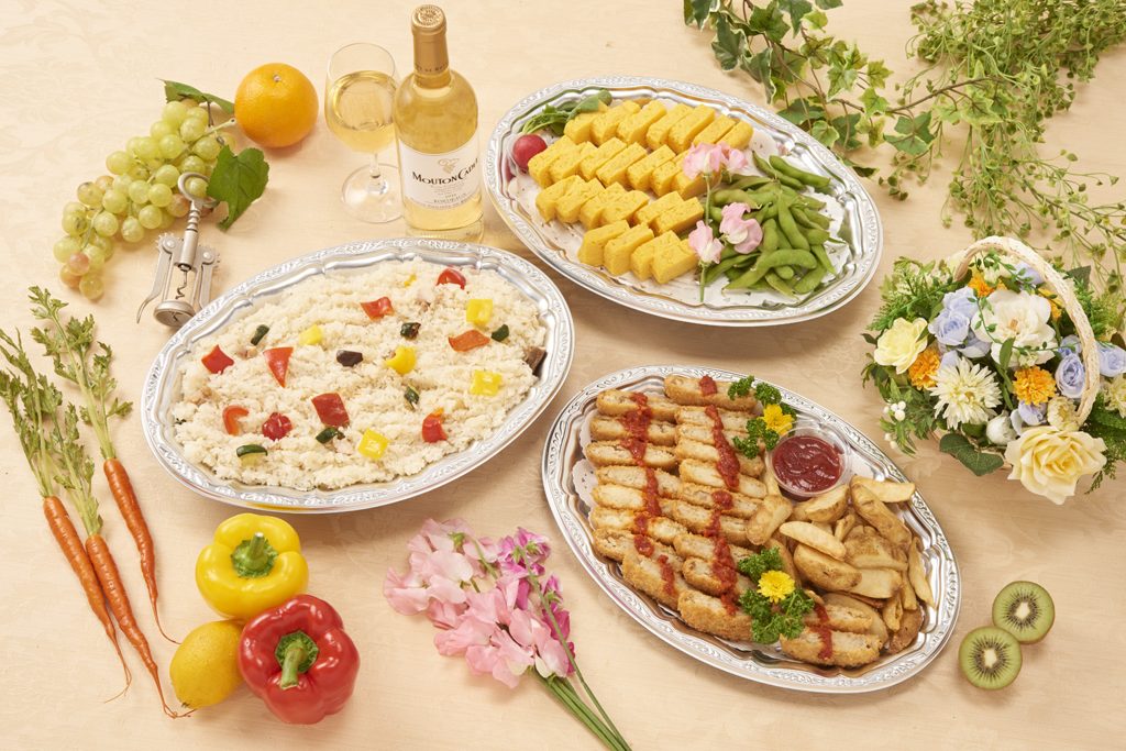 軽食プランの盛り合わせ例