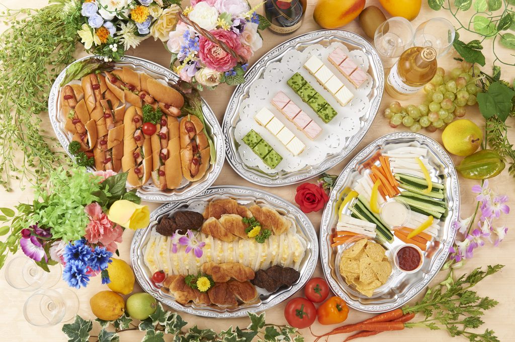 軽食フィンガープランの盛り合わせ例